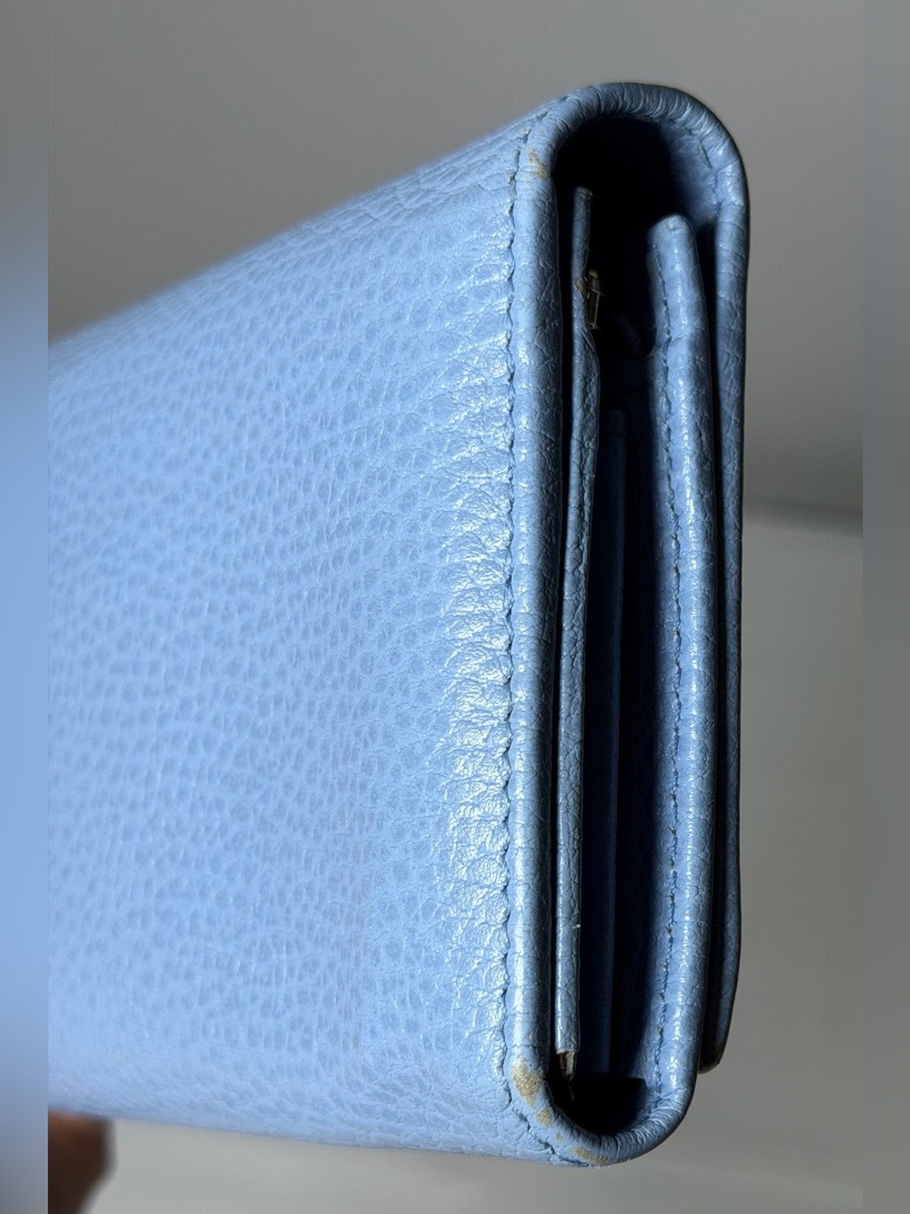 Gucci continental blue wallet with box - Picture 7 of 16